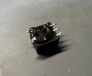 прогорівший трнасформатор