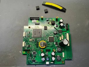 підготовка плати до заміни ушкоджених елементів UCARD 100